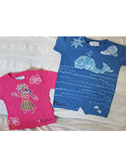 Girl's Hula Shirt, Whale Onesie