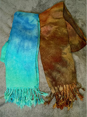 Handwoven Natural Rayon Scarfs/Shawls