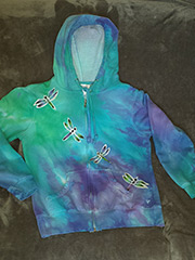 Zip Hoodie with Fireflies